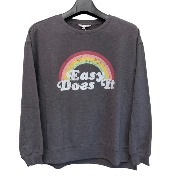 Wildfox Tops - Wildfox NWT  Sommers "Easy Does It" Rainbow Graphic Sweatshirt